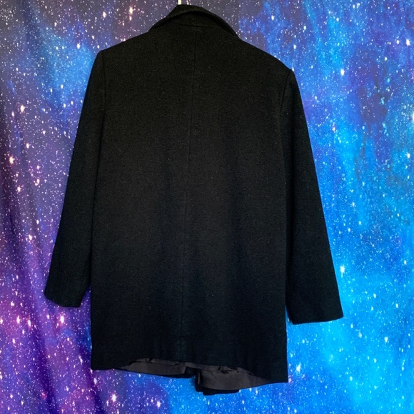 Albert Nipon- Black Peacoat size 8 - Picture 7 of 7